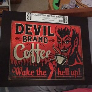 Vintage lithograph sign
